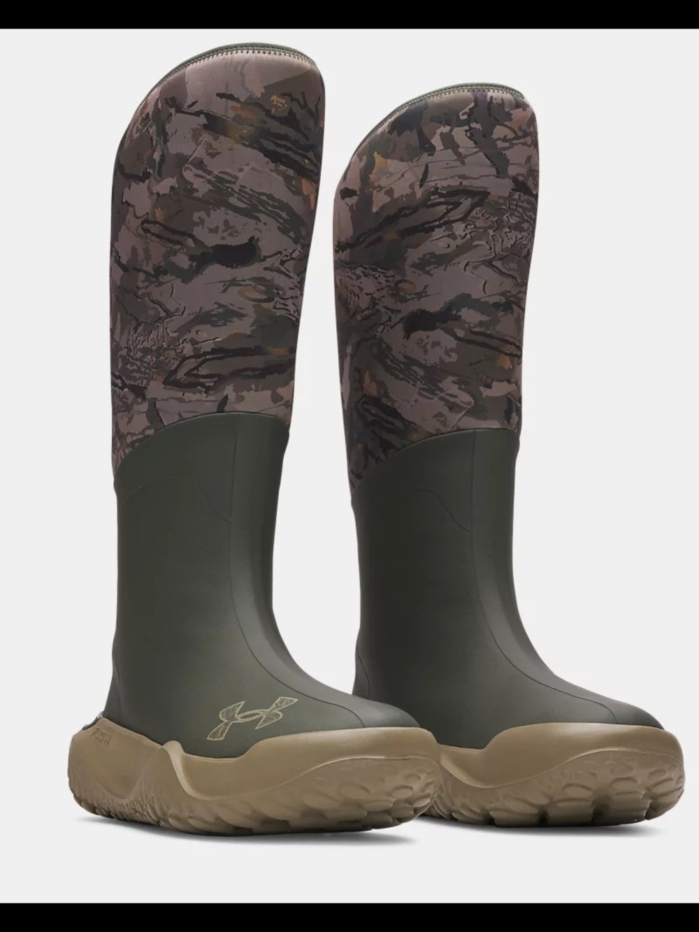 NWTS UA Men's Lightweight Hunting & Hiking Mud Freek Camo Printed Tall Boots